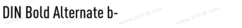DIN Bold Alternate b字体转换